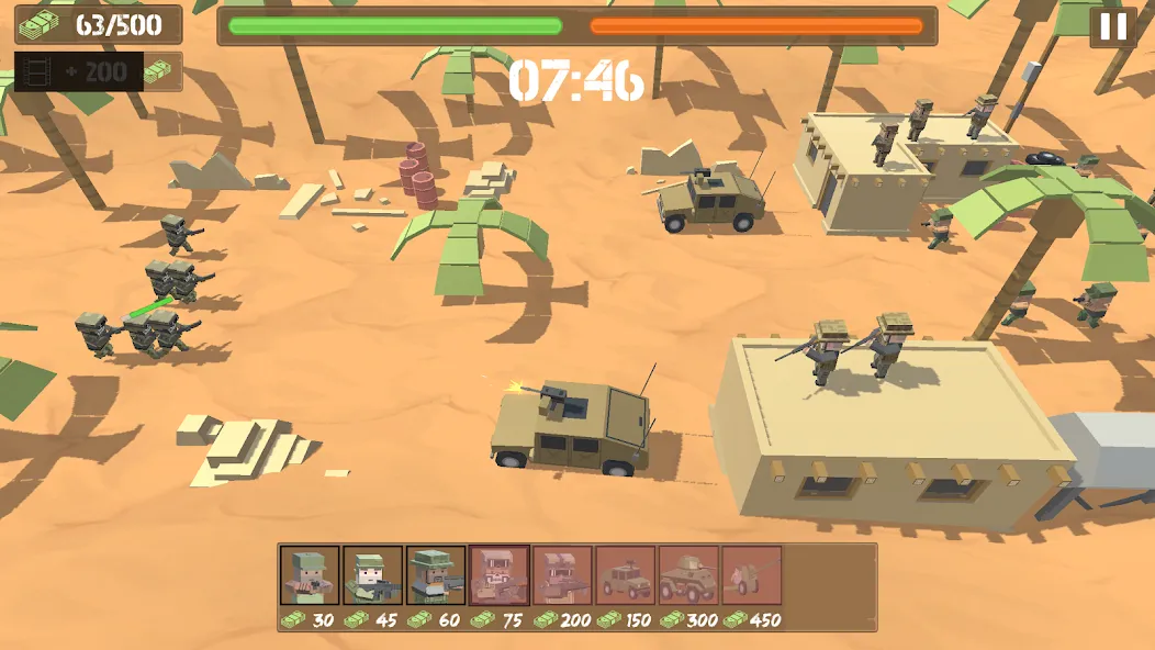 Border Wars: Army Simulator  [МОД Бесконечные монеты] Screenshot 4