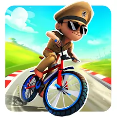 Скачать взлом Little Singham Cycle Race (Литл Сингам Велосипедная Гонка)  [МОД Unlimited Money] - полная версия apk на Андроид