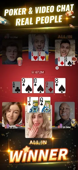 PokerGaga: Texas Holdem Live (ПокерГага)  [МОД Все открыто] Screenshot 1