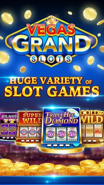 Vegas Grand Slots:Casino Games (Вегас Гранд Слоты)  [МОД Много монет] Screenshot 1