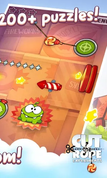 Cut the Rope: Experiments (Кат зе Роуп)  [МОД Меню] Screenshot 2