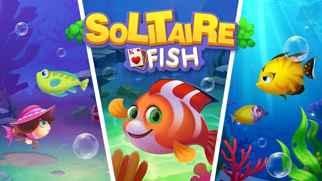 Solitaire Fish Klondike Card (Солитер Карточная игра Клондайк Фиш)  [МОД Бесконечные деньги] Screenshot 5