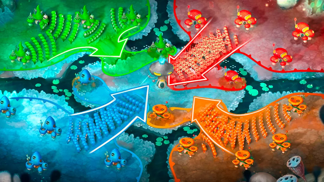 Mushroom Wars 2: RTS Strategy (Мушрум Варс 2)  [МОД Menu] Screenshot 4