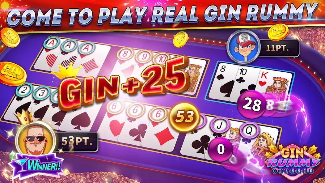 Gin Rummy Online & Offline  [МОД Mega Pack] Screenshot 5