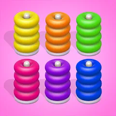 Скачать взлом Color Sort 3D — Hoop Stack  [МОД Меню] - последняя версия apk на Андроид