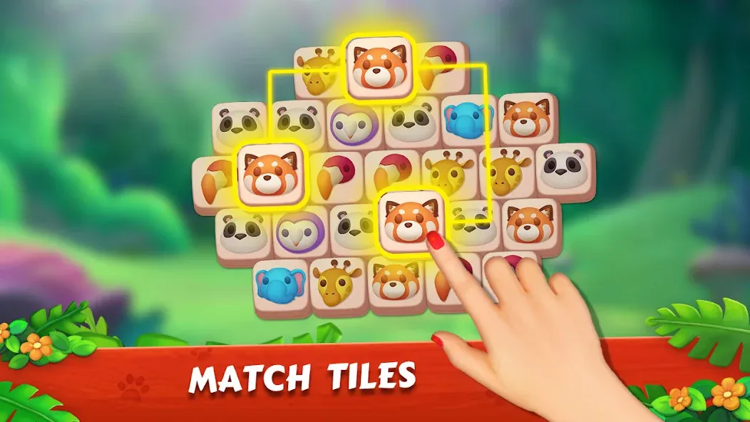 Zoo Tile - Match Puzzle Game (Зу Тайл)  [МОД Mega Pack] Screenshot 4