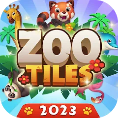 Взлом Zoo Tile - Match Puzzle Game (Зу Тайл)  [МОД Mega Pack] - полная версия apk на Андроид