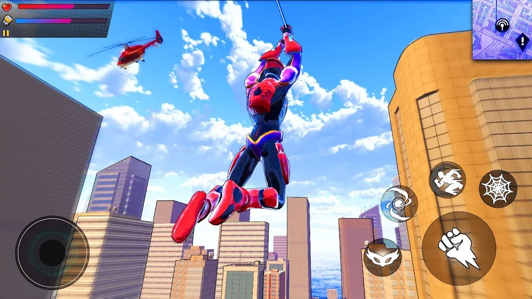 Spider Hero:Super City Hero (пайдер Хиро)  [МОД Unlimited Money] Screenshot 1