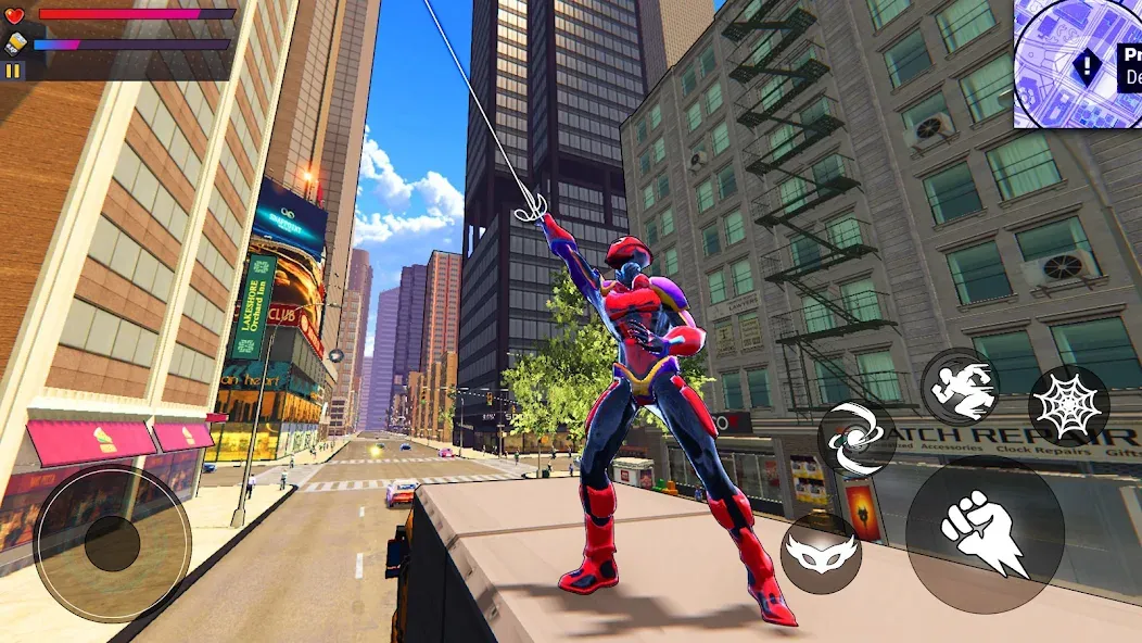 Spider Hero:Super City Hero (пайдер Хиро)  [МОД Unlimited Money] Screenshot 2