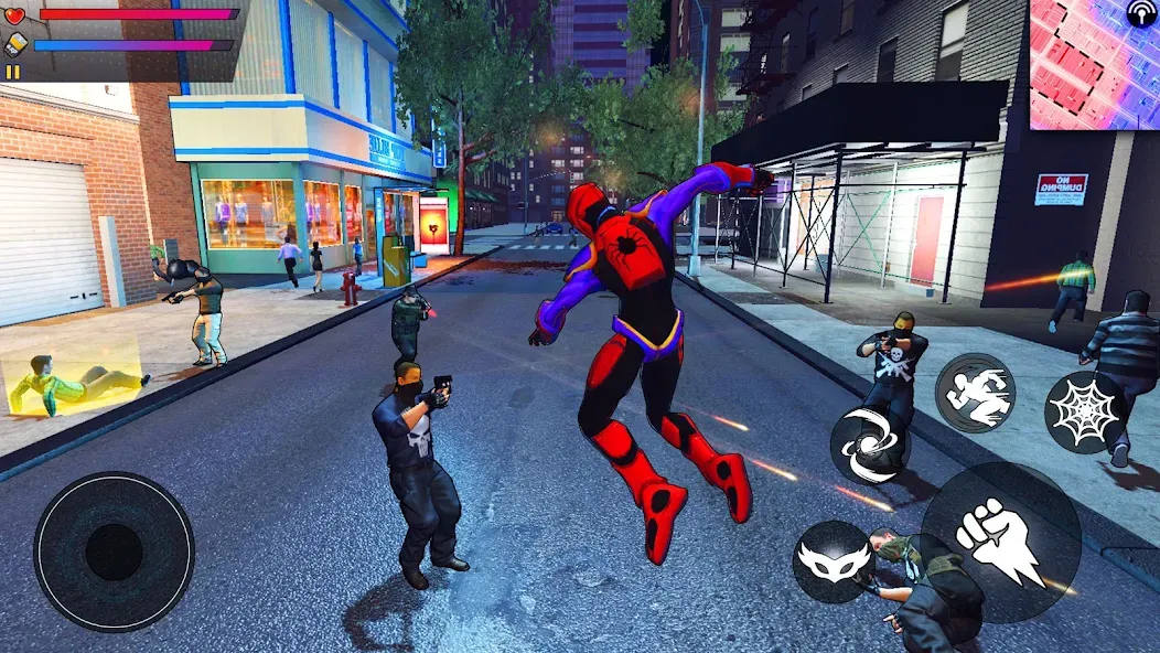 Spider Hero:Super City Hero (пайдер Хиро)  [МОД Unlimited Money] Screenshot 3