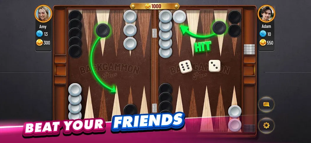 Backgammon Plus - Board Game (Бэкгаммон Плюс)  [МОД Бесконечные деньги] Screenshot 3