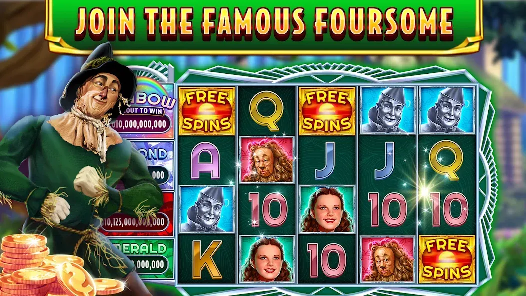 Wizard of Oz Slots Games (Волшебник из страны Оз игровой автомат)  [МОД Unlocked] Screenshot 2