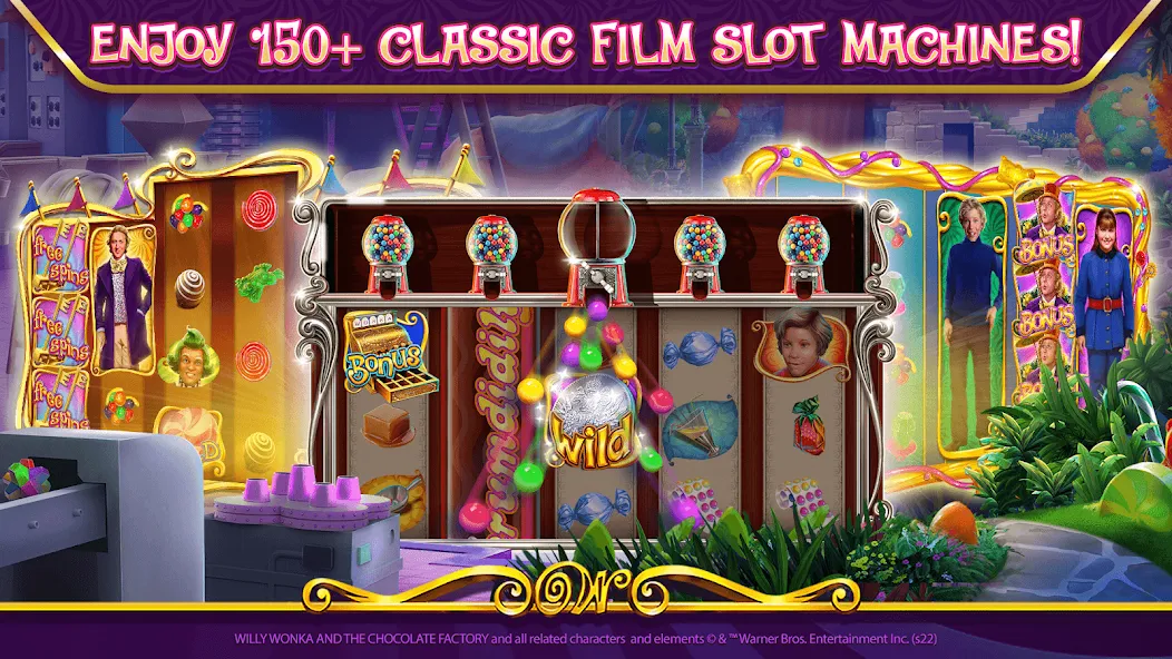 Willy Wonka Vegas Casino Slots (Вилли Вонка Вегас Казино Слоты)  [МОД Много монет] Screenshot 3