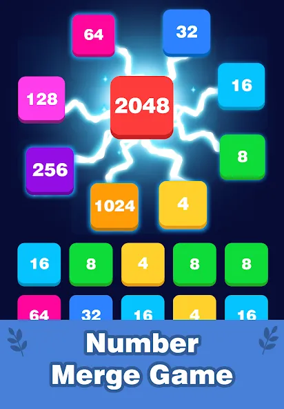 2248 Number block puzzle 2048 (Две тысячи двести сорок восемь)  [МОД Menu] Screenshot 1