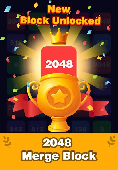 2248 Number block puzzle 2048 (Две тысячи двести сорок восемь)  [МОД Menu] Screenshot 3