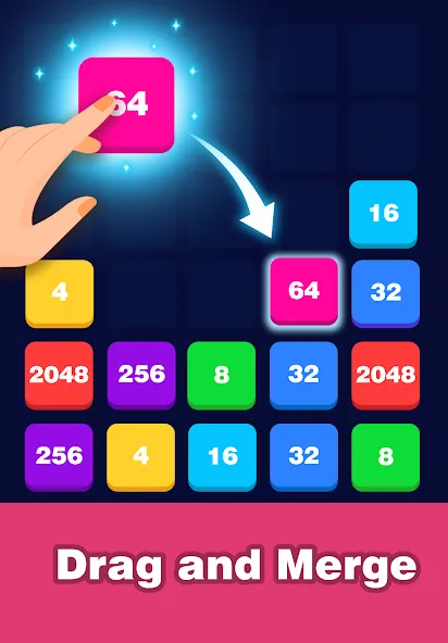 2248 Number block puzzle 2048 (Две тысячи двести сорок восемь)  [МОД Menu] Screenshot 4