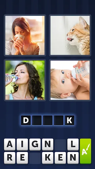 4 Pics 1 Word (Картинки 1 Слово)  [МОД Много монет] Screenshot 4