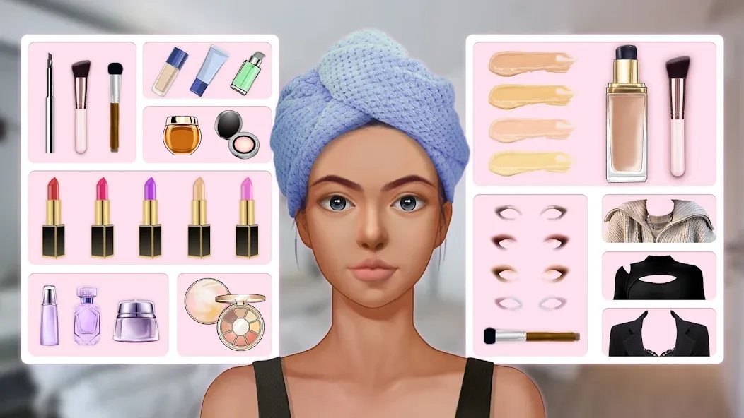 Makeup Stylist: Makeup Game (Сам сделай макияж)  [МОД Mega Pack] Screenshot 1