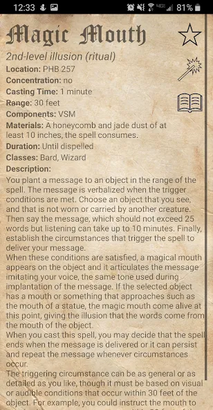 D&D Spellbook 5e  [МОД Unlimited Money] Screenshot 5