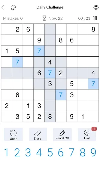 Sudoku - Classic Sudoku Puzzle  [МОД Mega Pack] Screenshot 1