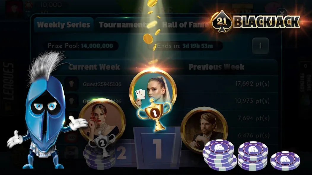 BlackJack 21 - Online Casino  [МОД Menu] Screenshot 4