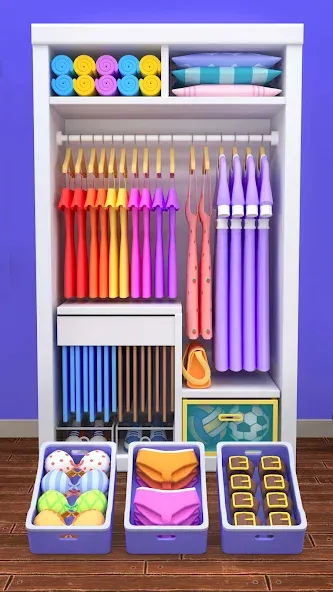 Fill the Closet: Organize Game (Фил зе Клозет)  [МОД Много денег] Screenshot 2