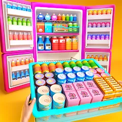 Взломанная Fill Up Fridge：Organizing Game  [МОД Mega Pack] - полная версия apk на Андроид