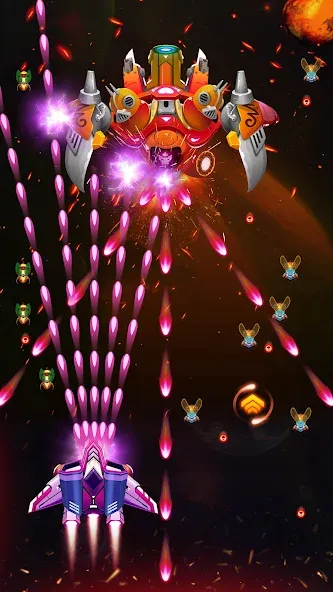 Galaxy Attack - Alien Shooter (Гэлэкси аттак)  [МОД Unlimited Money] Screenshot 2