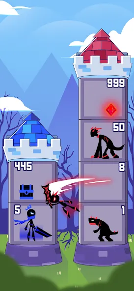 Hero Castle War: Tower Attack (Хиро Касл Вар)  [МОД Unlocked] Screenshot 1