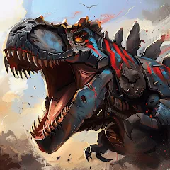 Скачать взлом Mech War: Jurassic Dinosaur (Мех Батл)  [МОД Unlocked] - полная версия apk на Андроид