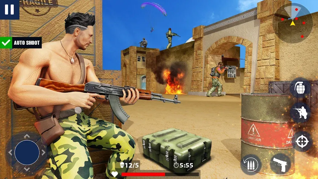 War Zone: Gun Shooting Games (Уор Зоун)  [МОД Много монет] Screenshot 4