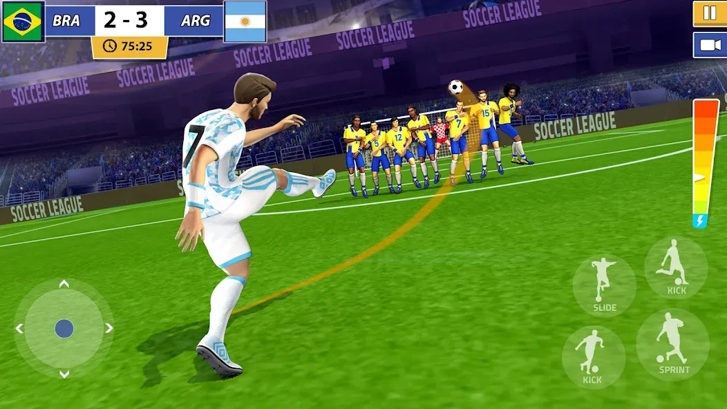 Soccer Star: Soccer Kicks Game (окер Стар)  [МОД Бесконечные монеты] Screenshot 3