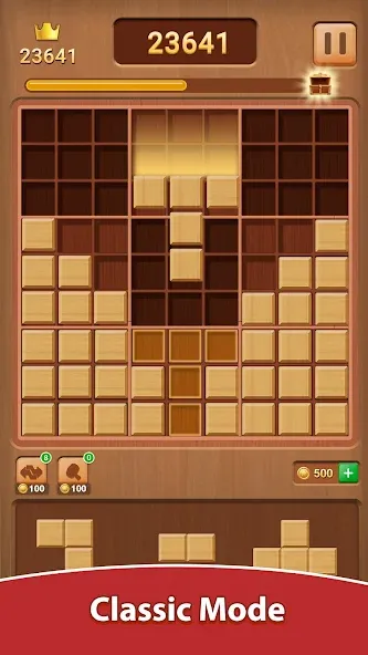 Wood Block Puzzle (Вуд Блок Пазл)  [МОД Бесконечные деньги] Screenshot 1