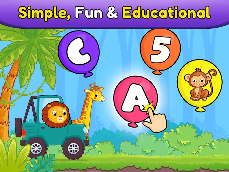 Balloon Pop Kids Learning Game  [МОД Бесконечные монеты] Screenshot 2