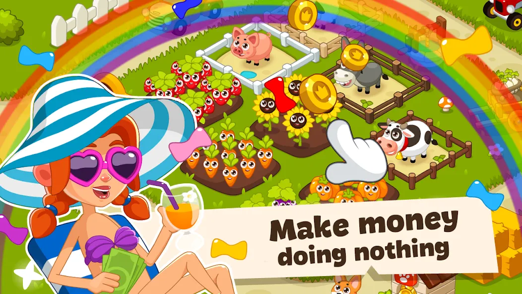 Idle Farm Game Offline Clicker  [МОД Unlocked] Screenshot 3