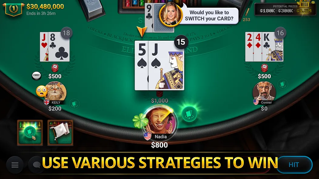 Blackjack Championship (Блэкджек Чемпионат)  [МОД Много монет] Screenshot 3