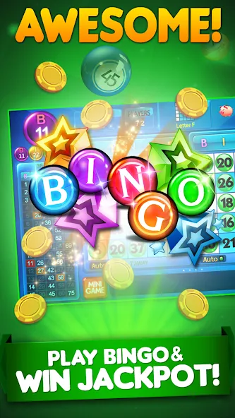 Bingo City 75 : Bingo & Slots (Бинго Сити 75)  [МОД Unlimited Money] Screenshot 3