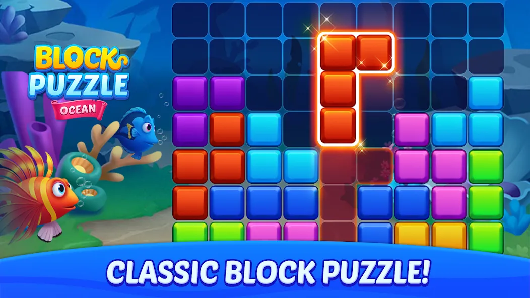 Block Puzzle Ocean  [МОД Menu] Screenshot 1