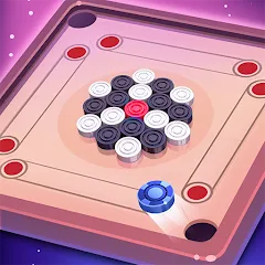 Взломанная Carrom Lure - Disc pool game (Карром Лур)  [МОД Бесконечные деньги] - последняя версия apk на Андроид