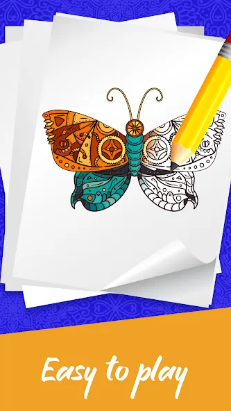 Mandala Coloring Book Game (Мандала Книга раскрасок  Игра)  [МОД Menu] Screenshot 2