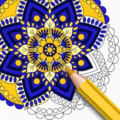 Скачать взлом Mandala Coloring Book Game (Мандала Книга раскрасок  Игра)  [МОД Menu] - стабильная версия apk на Андроид