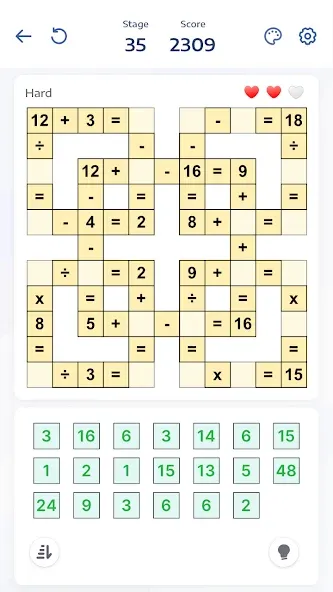 Crossmath - Math Puzzle Games (Математические головоломки игры)  [МОД Mega Pack] Screenshot 1