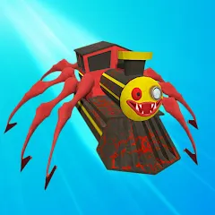 Скачать взлом Merge Spider Train  [МОД Unlimited Money] - последняя версия apk на Андроид