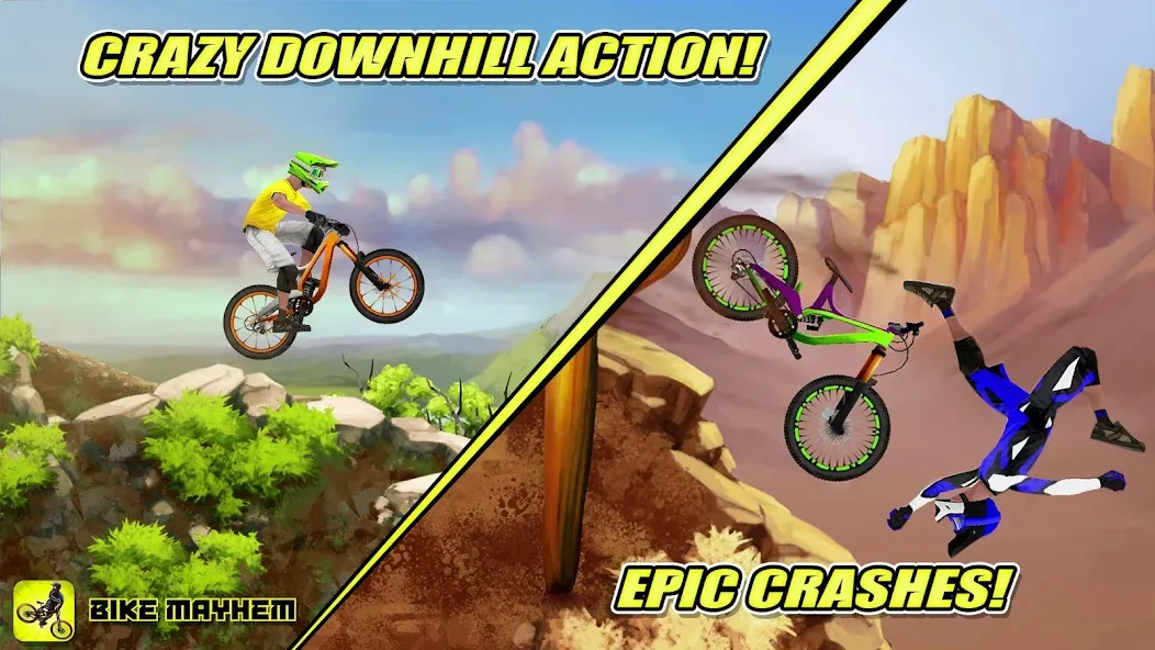 Bike Mayhem Free (Байк Мейхем Фри)  [МОД Menu] Screenshot 1