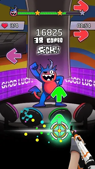 Beat Shooter Night: Rap Battle (ФНФ Фанк)  [МОД Unlimited Money] Screenshot 2