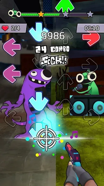 Beat Shooter Night: Rap Battle (ФНФ Фанк)  [МОД Unlimited Money] Screenshot 3