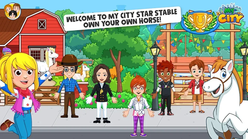 My City: Star Horse Stable (Мой город)  [МОД Unlocked] Screenshot 1