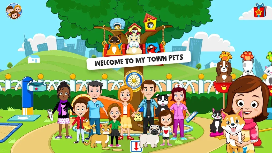 My Town: Pet games & Animals (Май Таун)  [МОД Unlimited Money] Screenshot 1