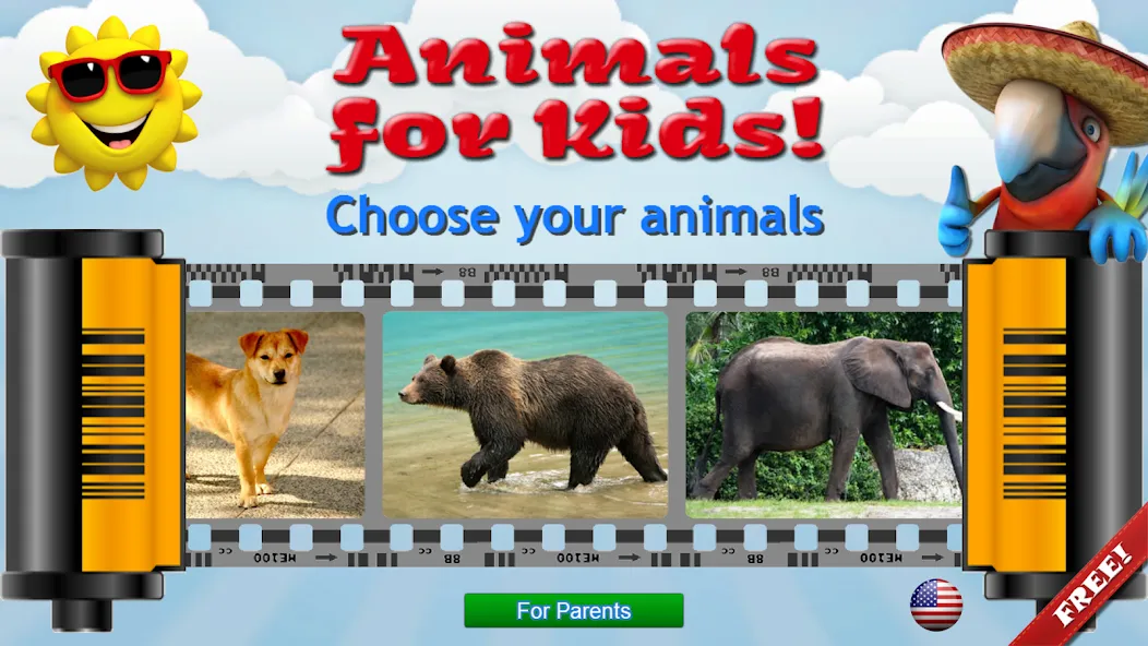 Animals for Kids  [МОД Unlocked] Screenshot 1