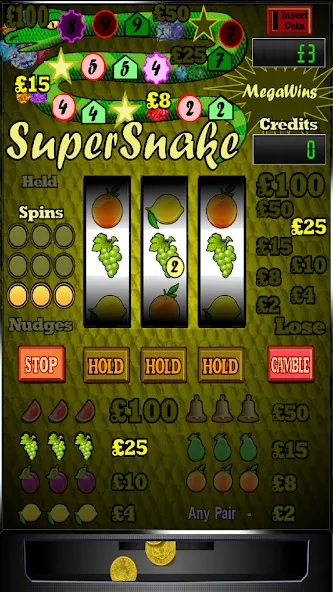 Super Snake Slot Machine  [МОД Много денег] Screenshot 2